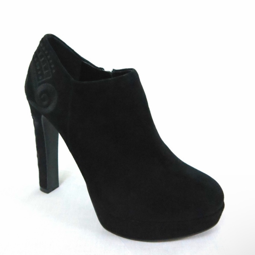 Giani Bini Noelle Black Heeled Ankle Boots 5.5 in